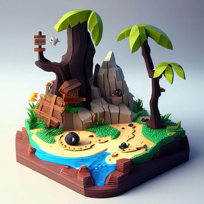 3D model LEGO Island game (STL)